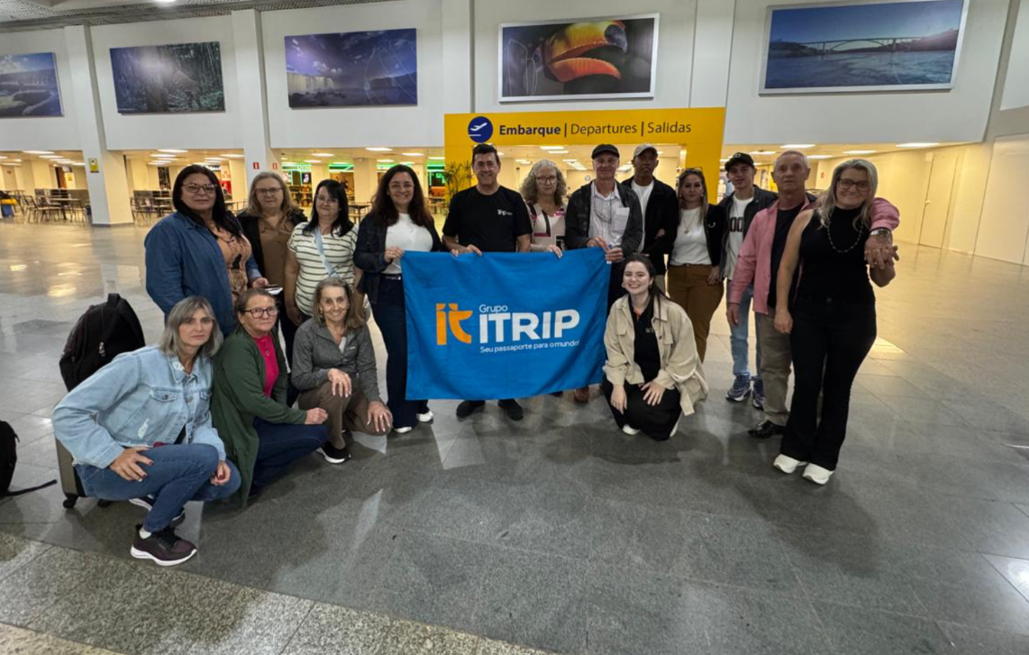 Grupo iTrip embarcando no aeroporto